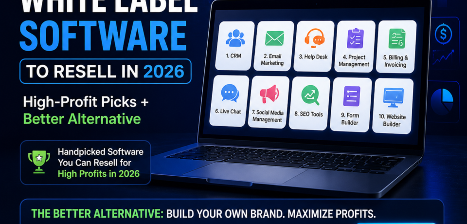 top 10 white label software to resell in 2026 showing high profit tools CRM email marketing SEO and better alternative custom solution
